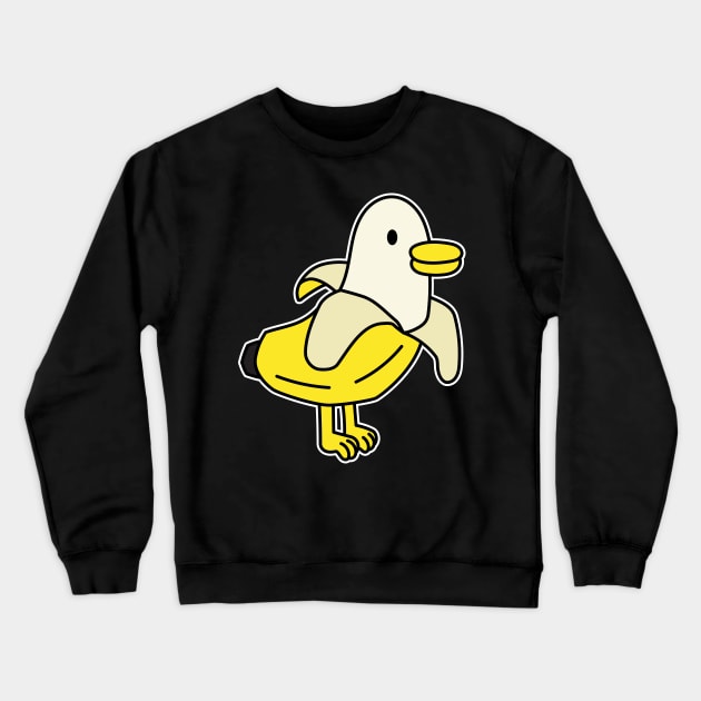 Banana Duck Crewneck Sweatshirt by rudypagnel